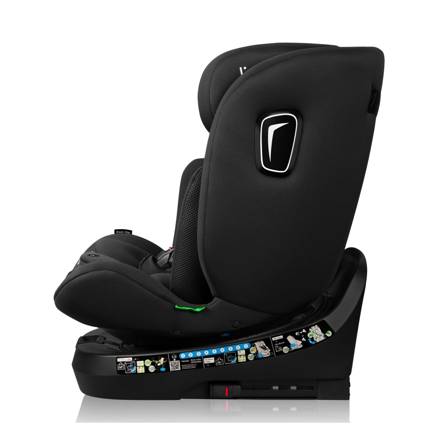 Lionelo - поворотне автокрісло з базою BRAVE i-Size 40-150 cm чорний карбон