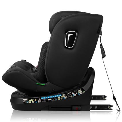 Lionelo - поворотне автокрісло з базою BRAVE i-Size 40-150 cm чорний карбон