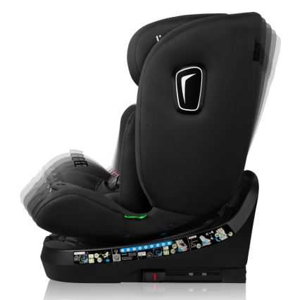 Lionelo - поворотне автокрісло з базою BRAVE i-Size 40-150 cm чорний карбон