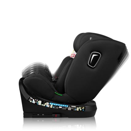 Lionelo - поворотне автокрісло з базою BRAVE i-Size 40-150 cm чорний карбон