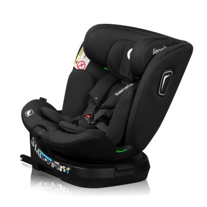 Lionelo - поворотне автокрісло з базою BRAVE i-Size 40-150 cm чорний карбон
