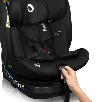Lionelo - поворотне автокрісло з базою BRAVE i-Size 40-150 cm чорний карбон