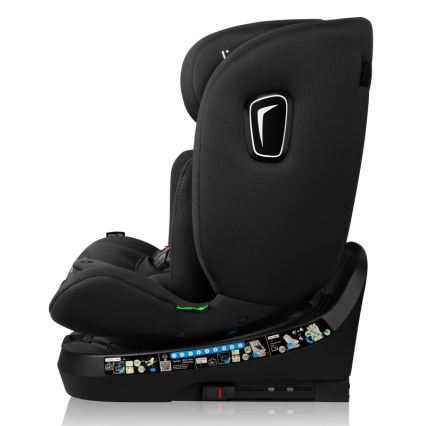 Lionelo - поворотне автокрісло з базою BRAVE i-Size 40-150 cm чорний карбон