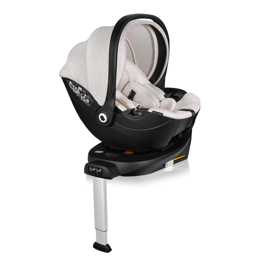 Lionelo - Поворотне автокрісло з базою MOXIE SET i-Size 40-87 см пісочно-бежеве