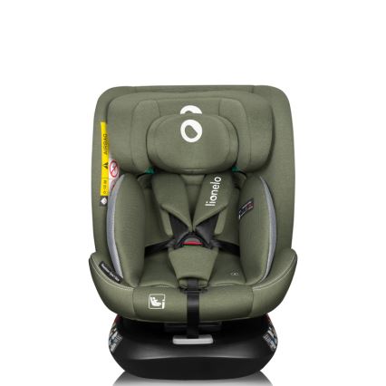 Lionelo - Поворотное автокресло с базой BASTIAAN ONE i-Size 40-150 см оливковый