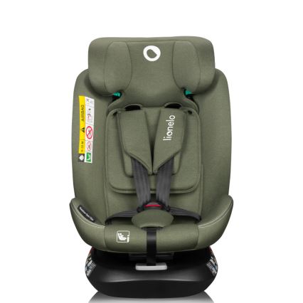 Lionelo - Поворотное автокресло с базой BASTIAAN ONE i-Size 40-150 см оливковый