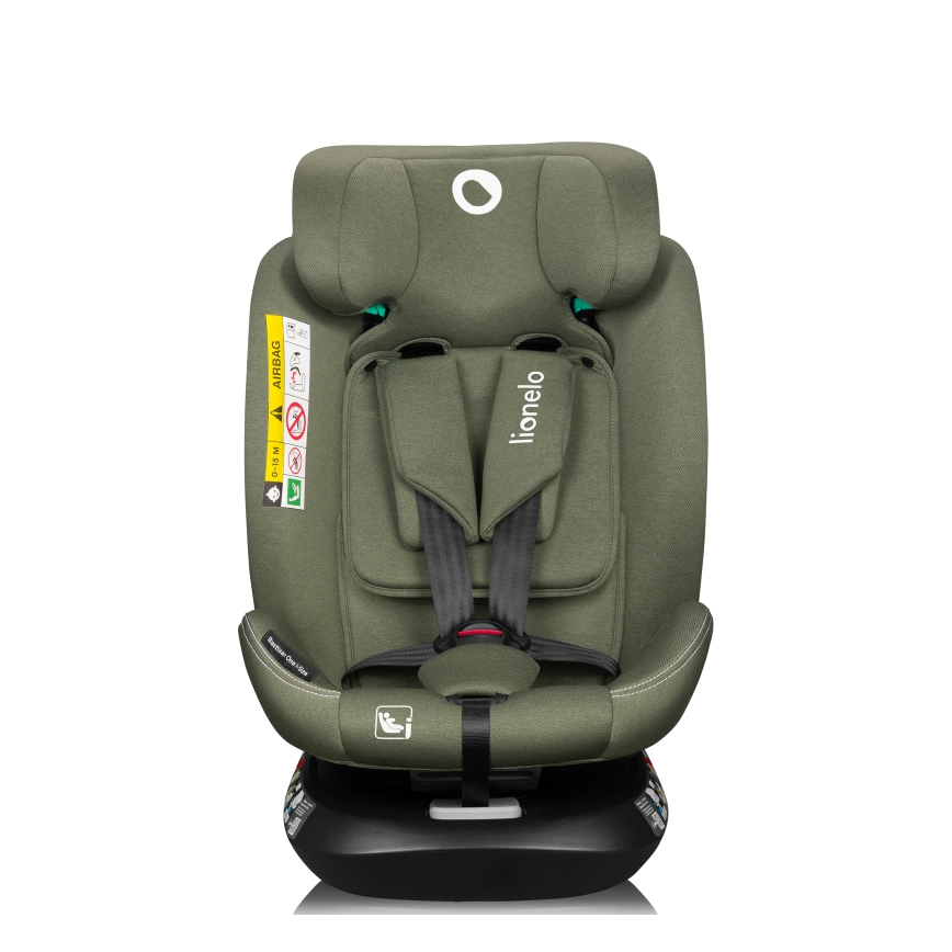Lionelo - Поворотное автокресло с базой BASTIAAN ONE i-Size 40-150 см оливковый