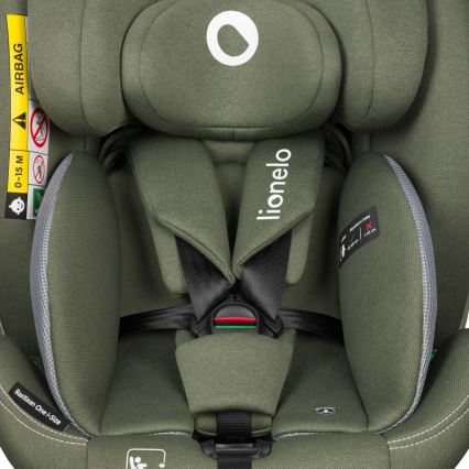 Lionelo - Поворотное автокресло с базой BASTIAAN ONE i-Size 40-150 см оливковый