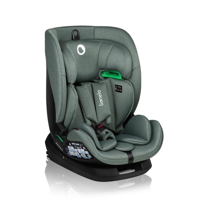 Lionelo - Поворотное автокресло с базой LAVENDER i-Size 76-150 см Фисташковый