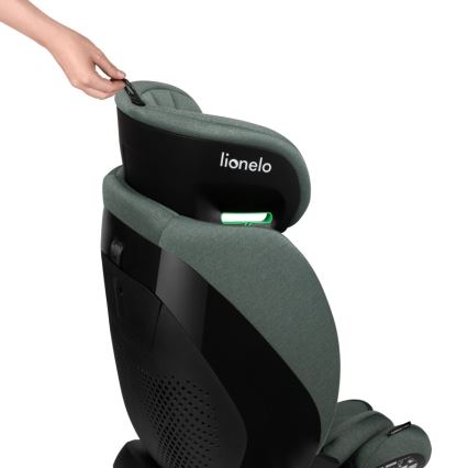 Lionelo - Поворотное автокресло с базой LAVENDER i-Size 76-150 см Фисташковый
