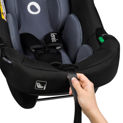 Lionelo - поворотное автокресло с базой ASTRID SET i-Size 40-87 см, черно-серое