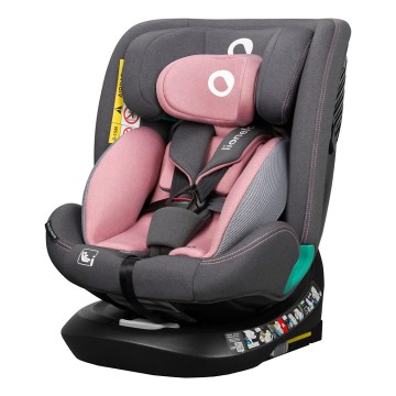 Lionelo - Поворотное автокресло с базой BASTIAAN ONE i-Size 40-150 см Pink Rose