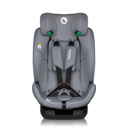 Lionelo - Поворотное автокресло с базой LAVENDER i-Size 76-150 см Grey Stone