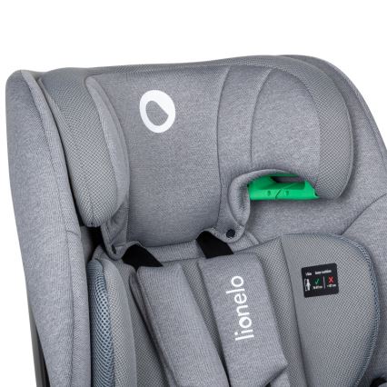 Lionelo - Поворотное автокресло с базой LAVENDER i-Size 76-150 см Grey Stone