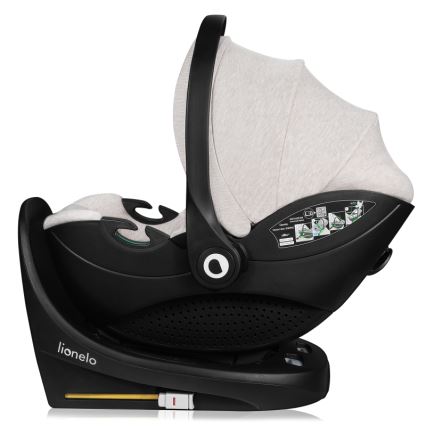 Lionelo - Поворотное автокресло с базой MOXIE SET i-Size 40-87 см, цвет песочно-бежевый