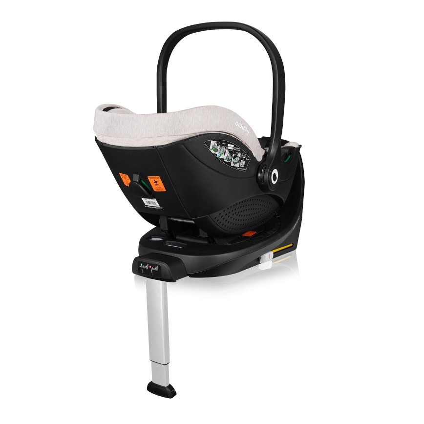 Lionelo - Поворотное автокресло с базой MOXIE SET i-Size 40-87 см, цвет песочно-бежевый