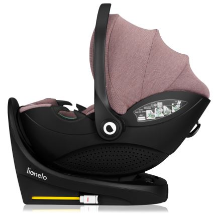 Lionelo - Поворотное автокресло с базой MOXIE SET i-Size 40-87 см Pink Mauve