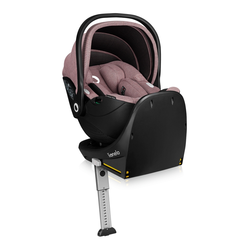 Lionelo - Поворотное автокресло с базой MOXIE SET i-Size 40-87 см Pink Mauve