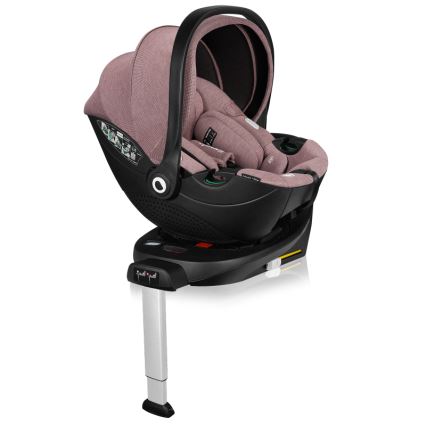 Lionelo - Поворотное автокресло с базой MOXIE SET i-Size 40-87 см Pink Mauve