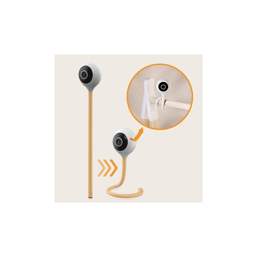 Lionelo - Розумна дитяча відеоняня BABYLINE SMART Wi-Fi, біла