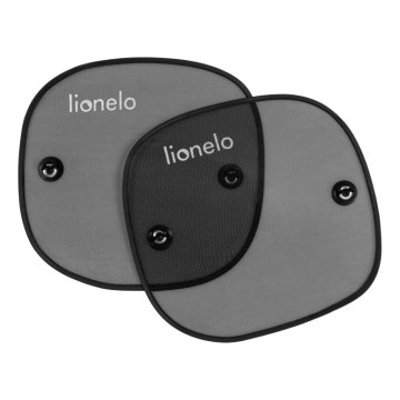 Lionelo - солнцезащитная шторка с присоской SUNSHADE, 2 шт., чёрный