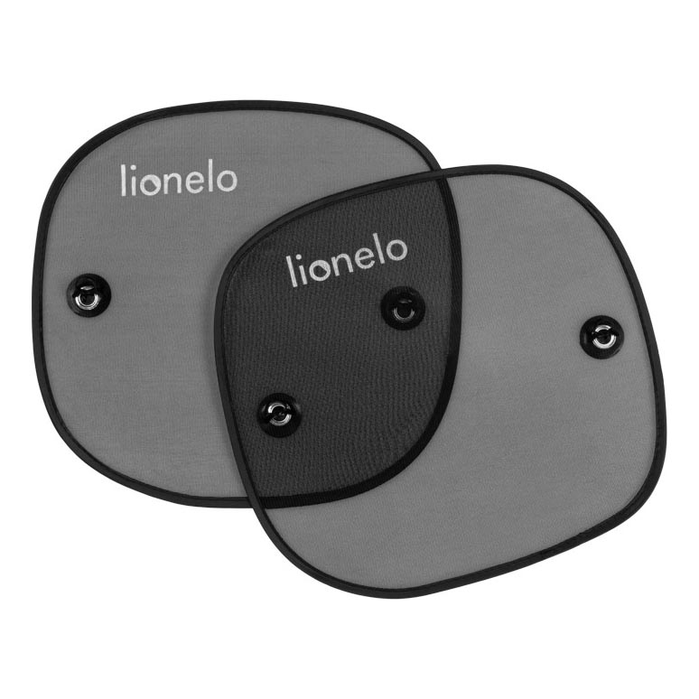 Lionelo - солнцезащитная шторка с присоской SUNSHADE, 2 шт., чёрный