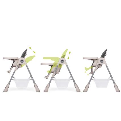 Lionelo - Стільчик для годування ZANNA сірий