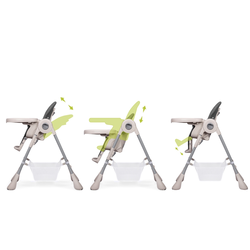 Lionelo - Стільчик для годування ZANNA сірий