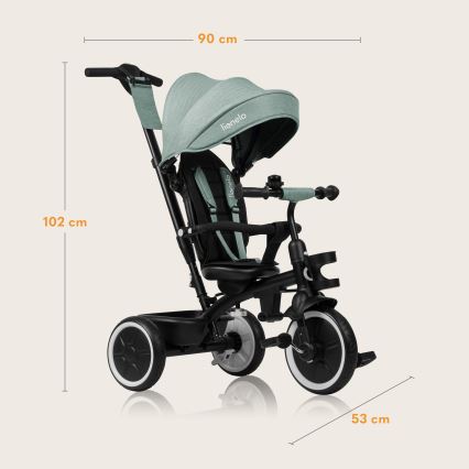 Lionelo - Trotineta pentru copii BERRY Pădure Verde
