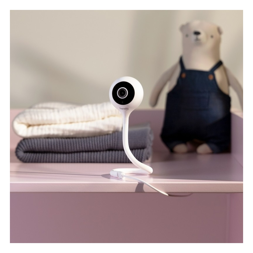 Lionelo - умная детская радионяня BABYLINE SMART Wi-Fi, белая