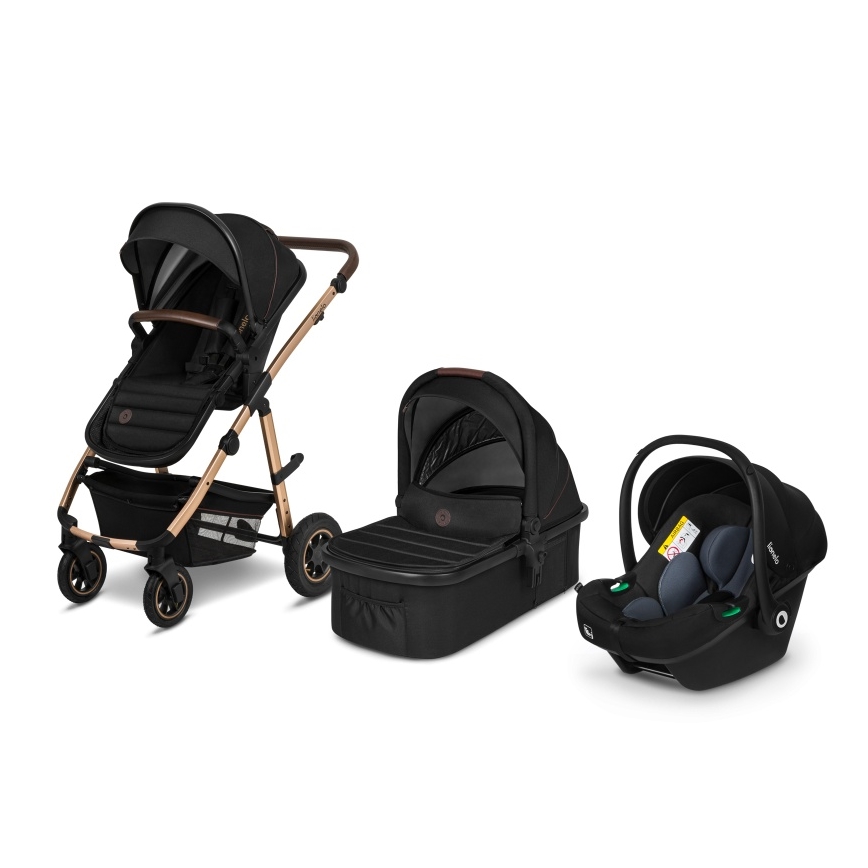 Lionelo - Универсальная коляска 3 в 1 AMBER Black Onyx