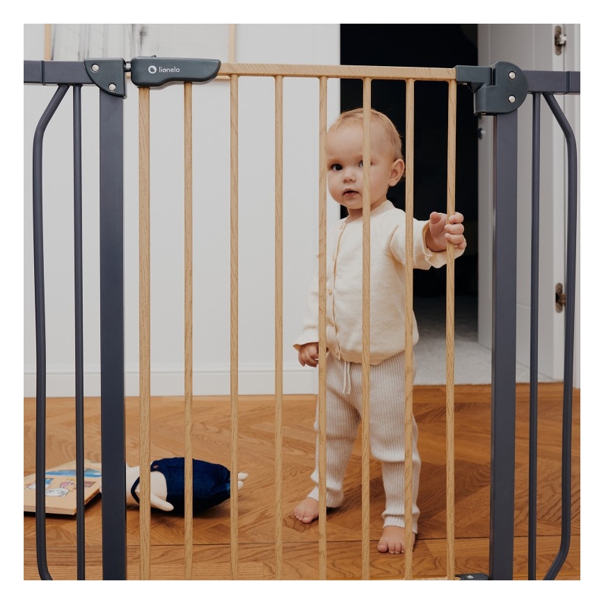 Lionelo - Захисний бар'єр TRUUS SLIM чорний/коричневий