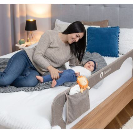 Lionelo - Защитное ограждение для кровати EVA, серое