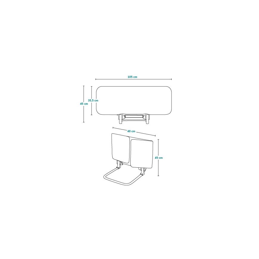 Lionelo - Защитный барьер для кровати LORA серый