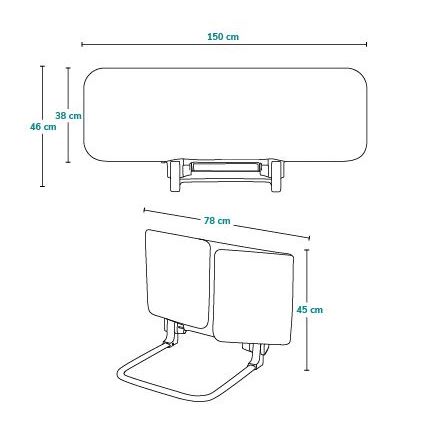 Lionelo - Защитный барьер для кровати LORA XL серый
