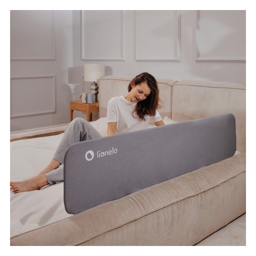 Lionelo - Защитный барьер для кровати LORA XL темно-серый