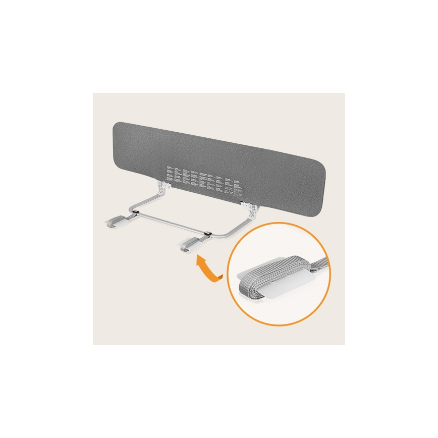 Lionelo - Защитный барьер для кровати LORA XL темно-серый