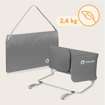 Lionelo - Защитный барьер для кровати LORA XL темно-серый