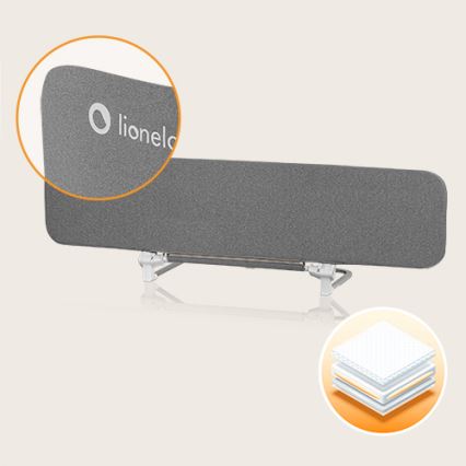 Lionelo - Защитный барьер для кровати LORA XL темно-серый