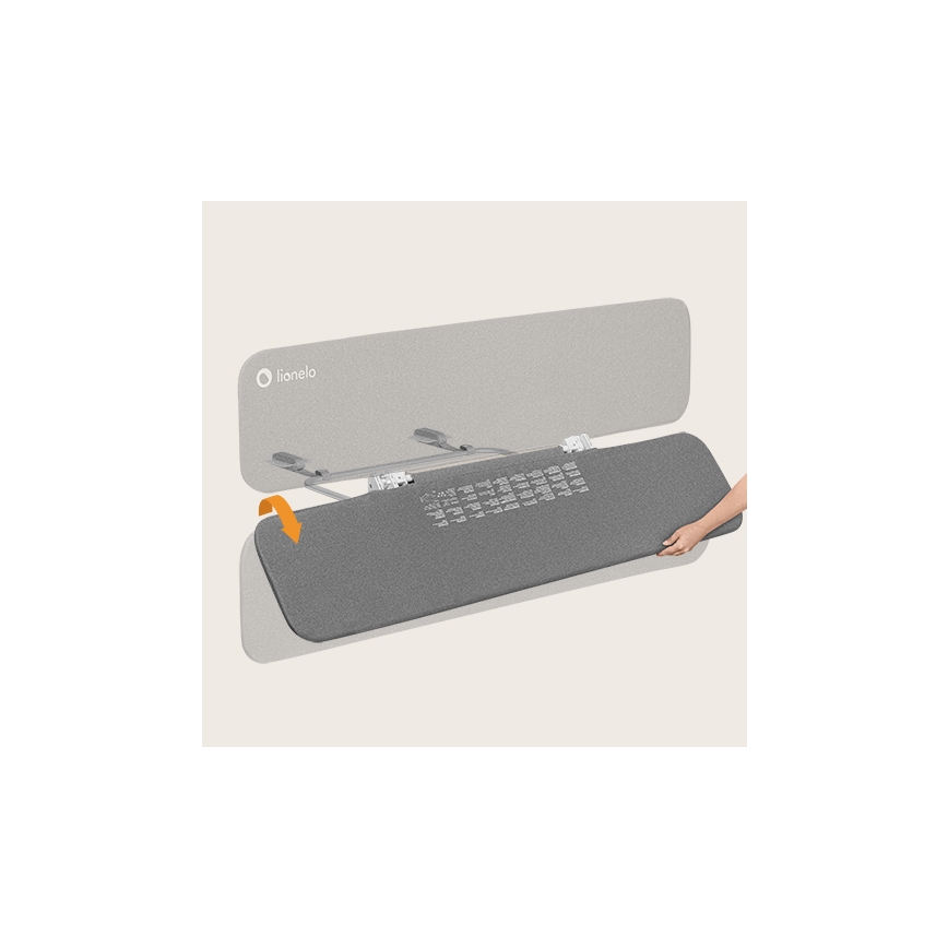 Lionelo - Защитный барьер для кровати LORA XL темно-серый