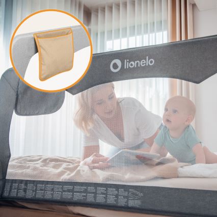 Lionelo - Защитный бортик для кровати HANNA, серый меланж