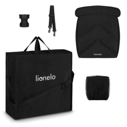 Lionelo - Коляска CLOE черный/синий/золотистый