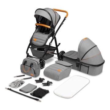 Lionelo - Комбинированная коляска 2 в 1 AMBER Grey Stone
