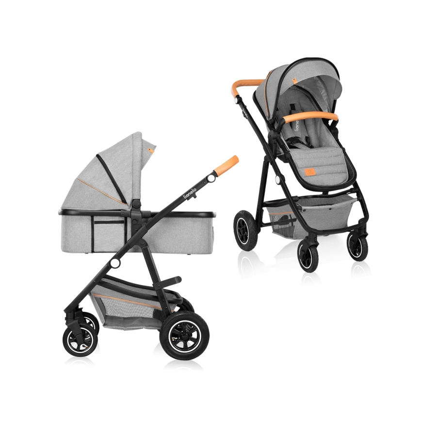 Lionelo - Комбинированная коляска 2 в 1 AMBER Grey Stone
