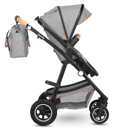 Lionelo - Комбинированная коляска 2 в 1 AMBER Grey Stone