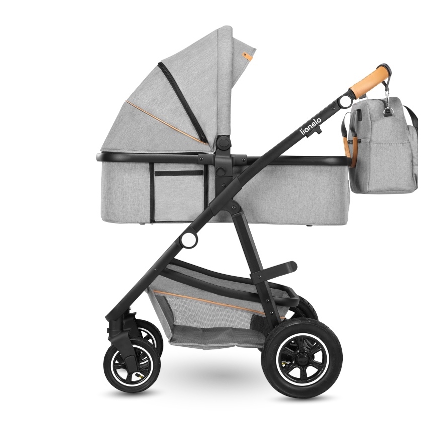 Lionelo - Комбинированная коляска 2 в 1 AMBER Grey Stone