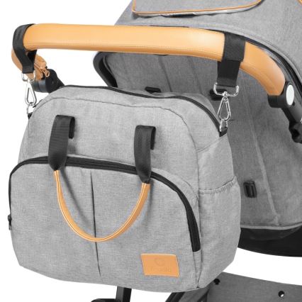 Lionelo - Комбинированная коляска 2 в 1 AMBER Grey Stone