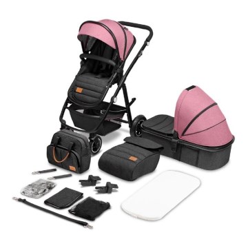 Lionelo - комбинированная коляска 2 в 1 AMBER Pink Rose