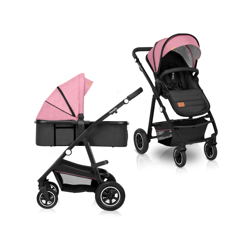 Lionelo - комбинированная коляска 2 в 1 AMBER Pink Rose
