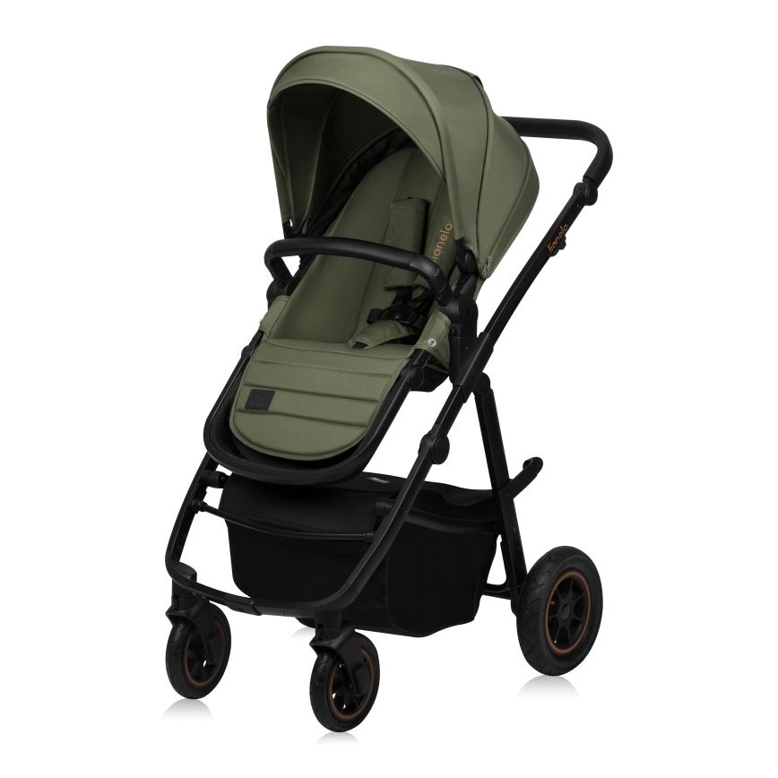 Lionelo - Комбинированная коляска 2 в 1 AMBER PLUS Лесной зелёный